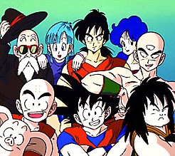 鳥山明の絵画作品　タイトルは、ドラゴンボール Dragon Ball 　頼れる仲間